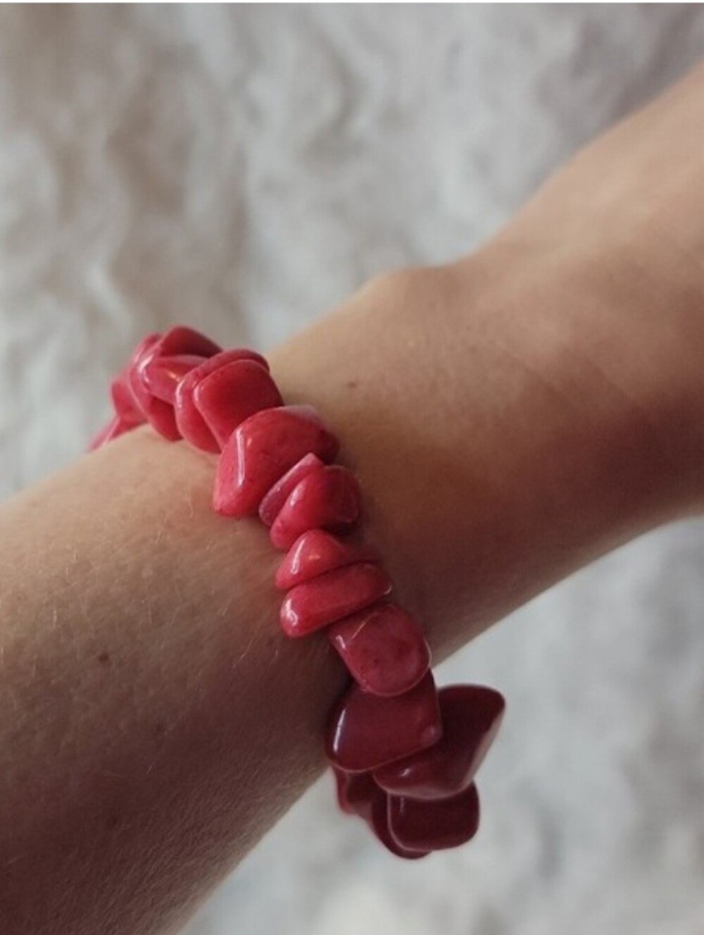 Zoisite (Aka Pink Thulite) Stretch Bracelet